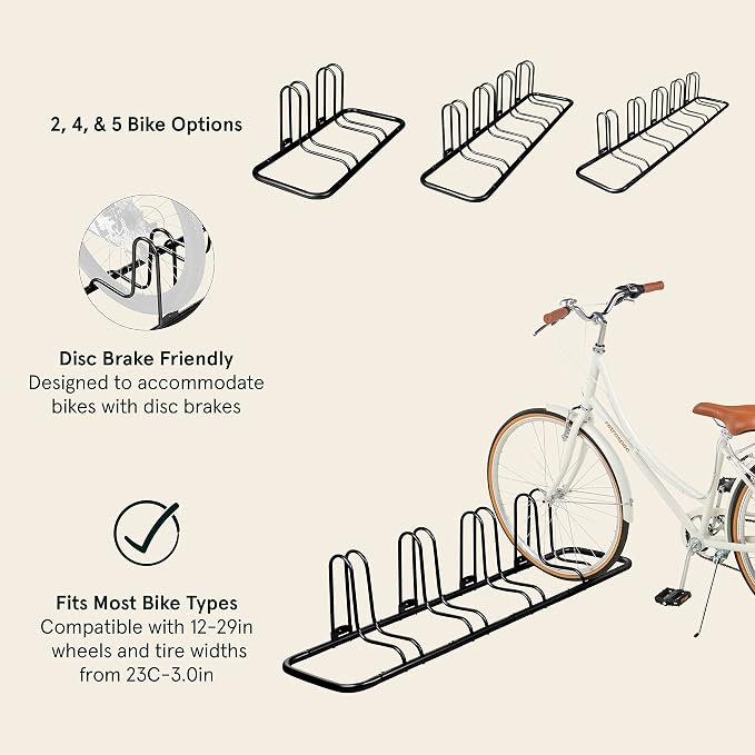 Retrospec Stash Rack 2, 4 & 5 Bike Floor Stand Bicycle Storage Organizer - Image 2