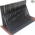24 Pack L10 x H 8" Black Heavy Duty Shelf Brackets by MHMYDZ