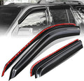 Auto Dynasty Set of 4 Carbon Fiber Pattern Window Visors Compatible by AutoDynasty