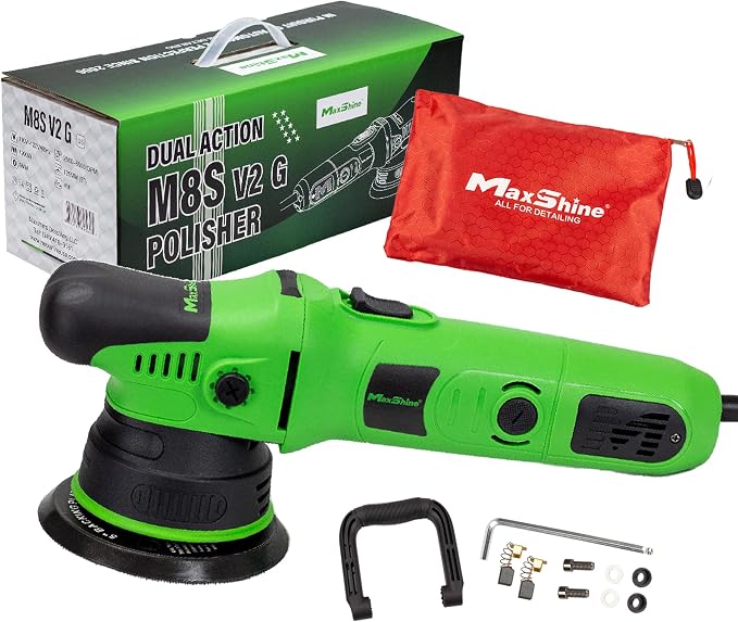Maxshine Dual Action Polisher M8S V2 G | 8mm Throw, Corded Electric | 6 by Maxshine