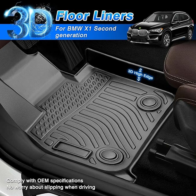 Cartist Custom Fit for Floor Mats BMW X1 F48 2016-2022 & BMW X2 2018-2022 All - Image 2
