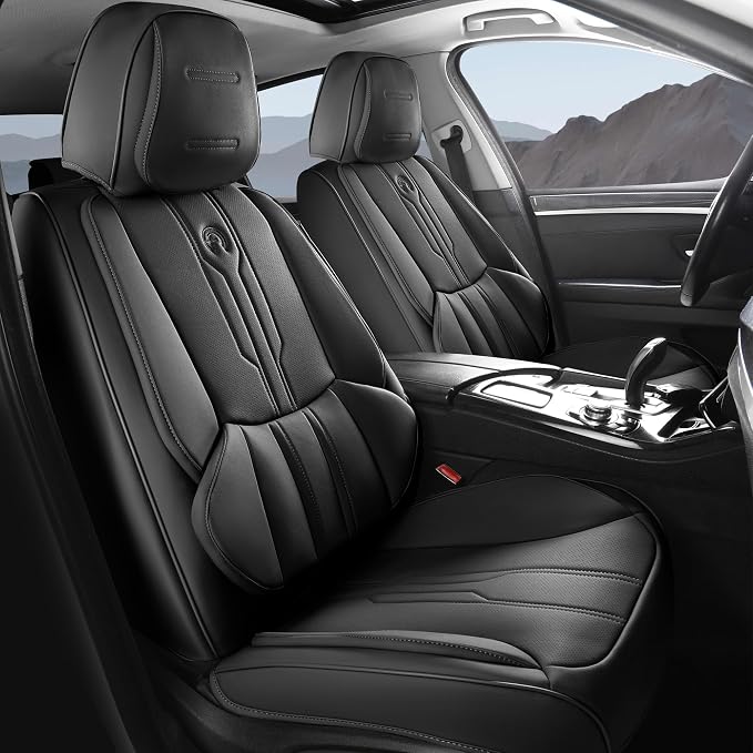 AOOG Car Seat Covers Full Set, Leather Seat Covers by AOOG