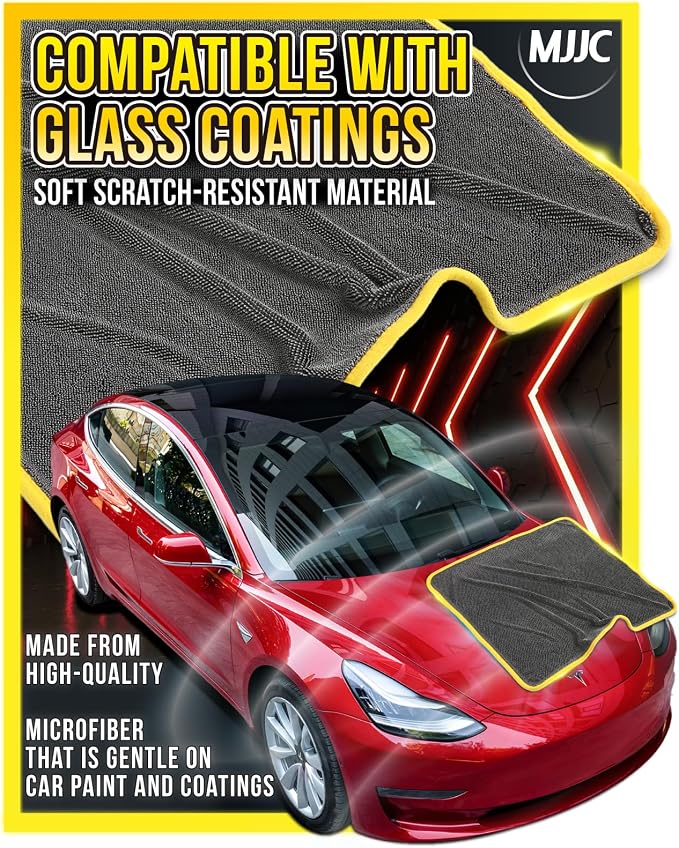 MJJC Pro Dryer Plush Silk Microfiber Drying Towel +) Cars - Image 4