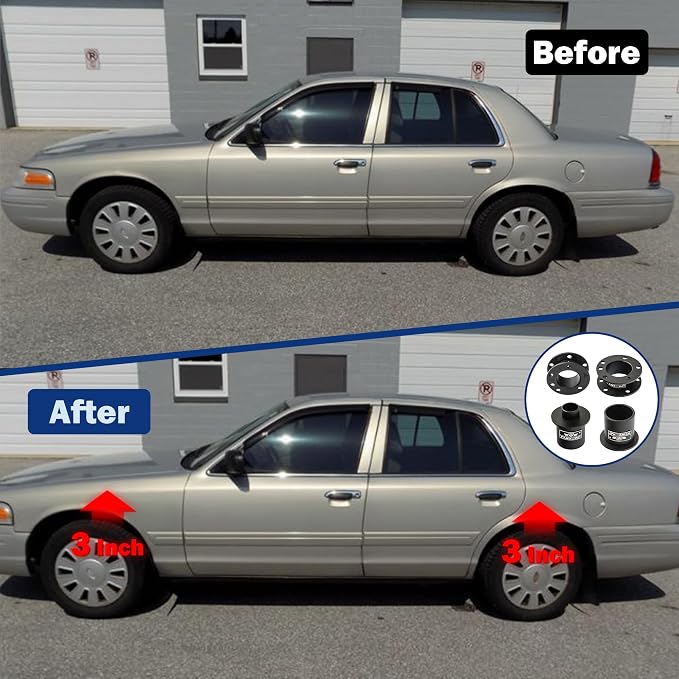 3" Front and Rear Lift Kit for 2003-2011 Crown Victoria, Grand Marquis - Image 6