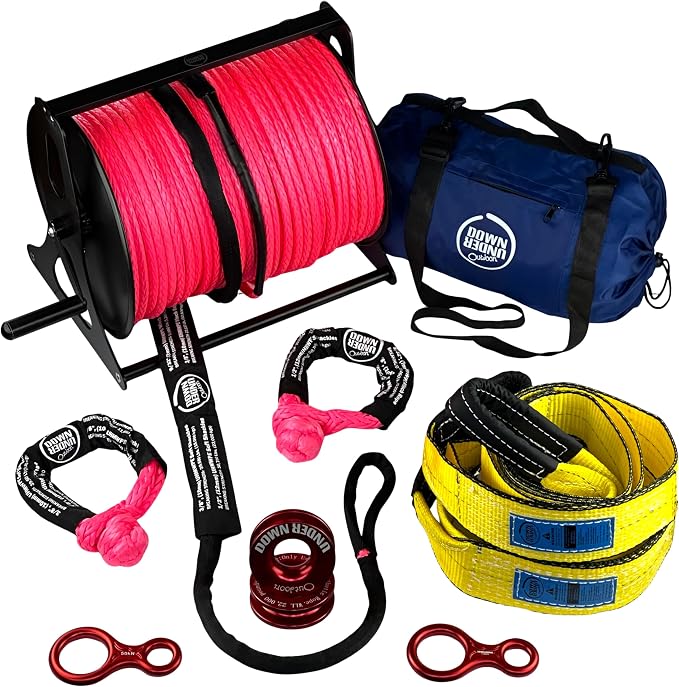 DOWN UNDER OUTDOORS Heavy Duty Game/Log/4x4 Recovery Kit, Deer Drag, 550 ft of by DOWNUNDEROUTDOORS
