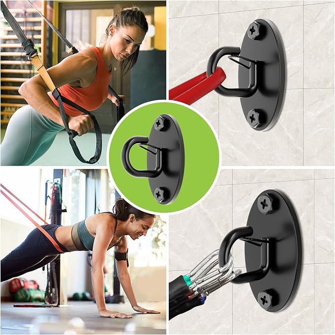 Resistance Band Wall Anchors System, Wall Mount Workout Anchors - Image 7