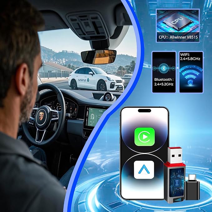 2-in-1 Wireless CarPlay Adapter - Image 5