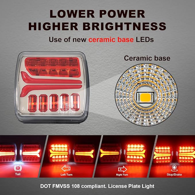 Agrieyes Wireless Trailer Lights, Magnetic LED Trailer Light Rechargeable - Image 3