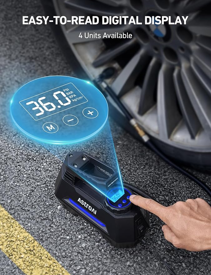 AstroAI Tire Inflator Portable Air Compressor Tire Air Pump - Image 5