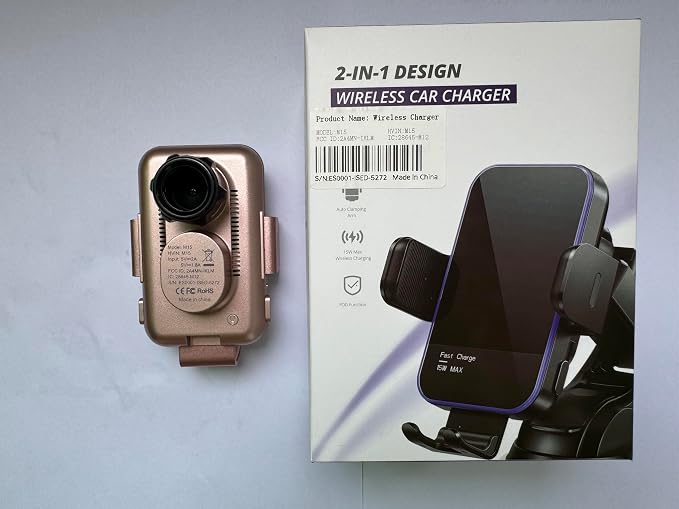 Wireless Car Charger, 【7 Colored LED Backlit】 15W Auto Clamping Car Charger - Image 8