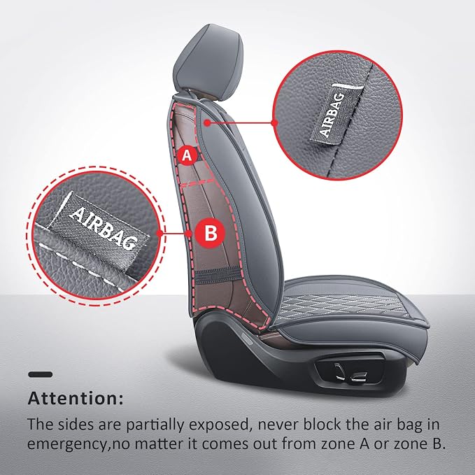 MIROZO 2PCS Ram Seat Cover, Front Seat Covers - Image 2