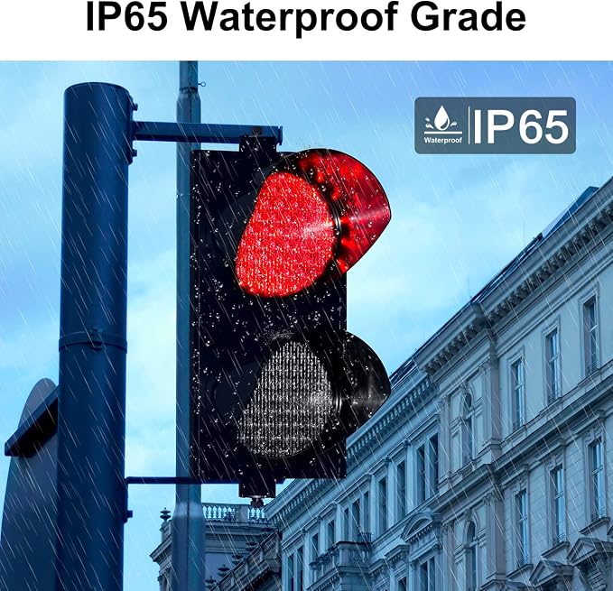BBMI AC85-265V Red/Yellow 200mm Traffic Light, Stop and Go Light, Led Traffic - Image 5