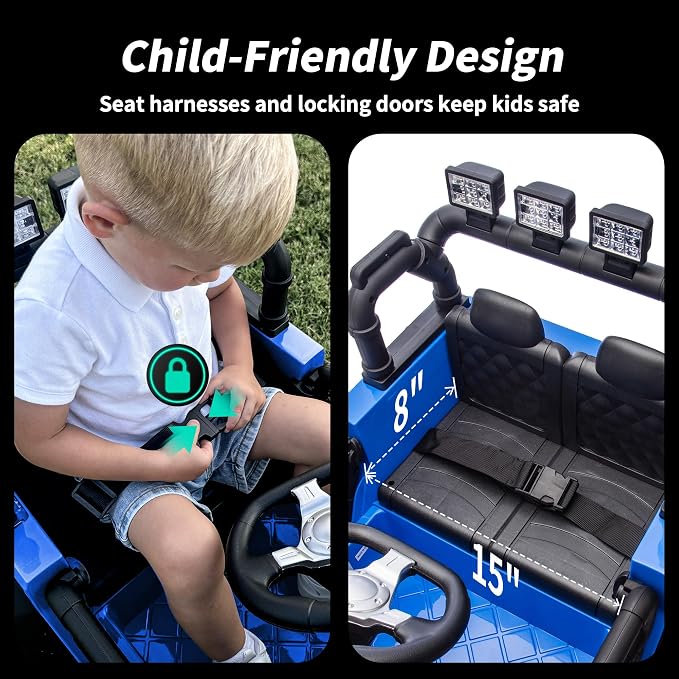 12V Kids Ride on Car Truck, Kids Electric Vehicles Car Ride on Toy - Image 5