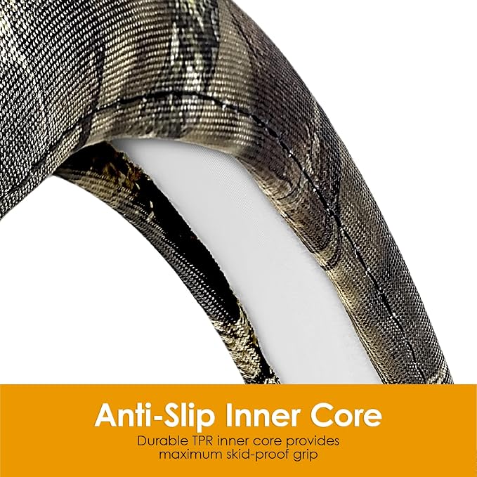 Mossy Oak Steering Wheel Cover by LPI Truck; Heavy Duty 600D Oxford Material - Image 4
