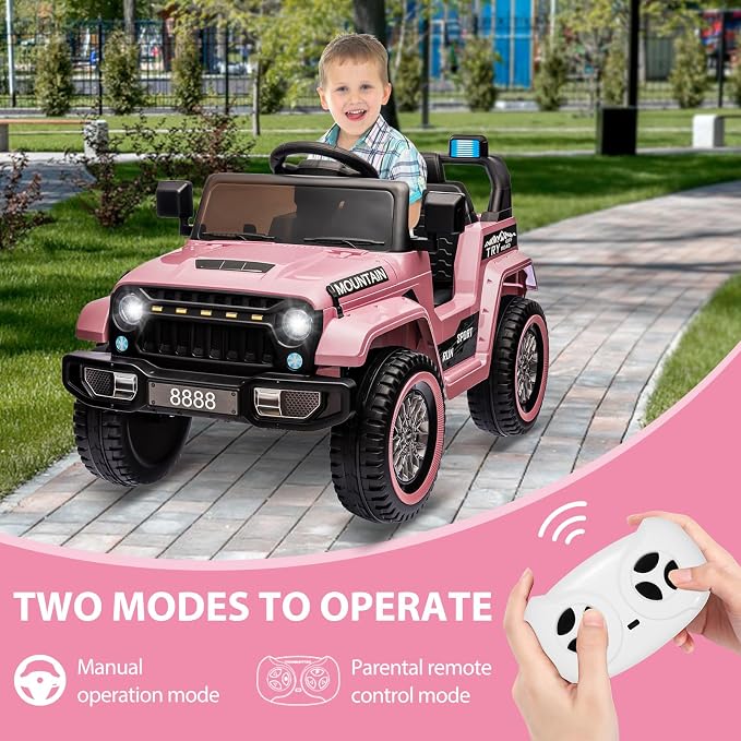 12V Kids Ride On Truck Car, Battery Powered Electric Vehicles - Image 2