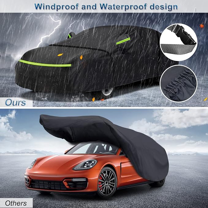 Outdoor Car Cover for Porsche Panamera 2014-2025 Waterproof All Weather Heavy - Image 4