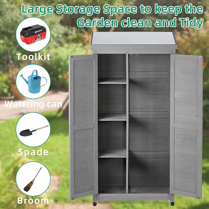 Outdoor Storage Shed Waterproof, Potting Shed - Image 5