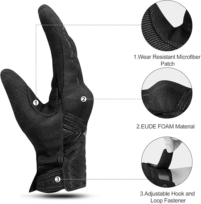 INBIKE Breathable Mesh Motorcycle Gloves Touchscreen - Image 3