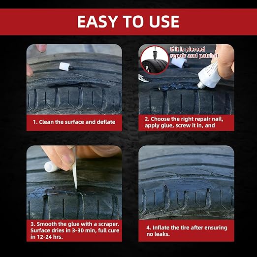 Tire Repair Glue 50ml, Rubber Cement Tire Repair, Tire Plug Glue, Tire Patch - Image 5