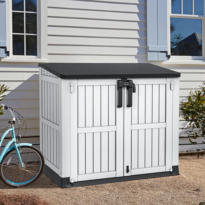 YITAHOME 36 cu ft Resin Outdoor Storage Shed, Weather-Resistant Horizontal Tool - Image 6