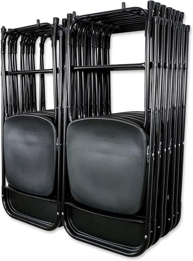 StoreYourBoard Double Chair Storage Rack – 2 Pack Heavy Duty Folding Chair Rack by StoreYourBoard
