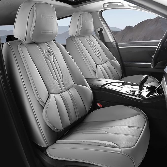 AOOG Car Seat Covers Full Set, Leather Seat Covers by AOOG