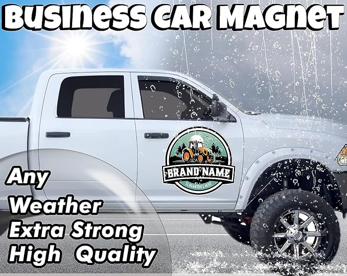 Personalized Car Magnet Sign | Customized Logo - Image 6