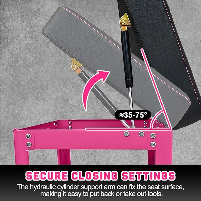 Rolling Mechanic Shop Stool - Image 7
