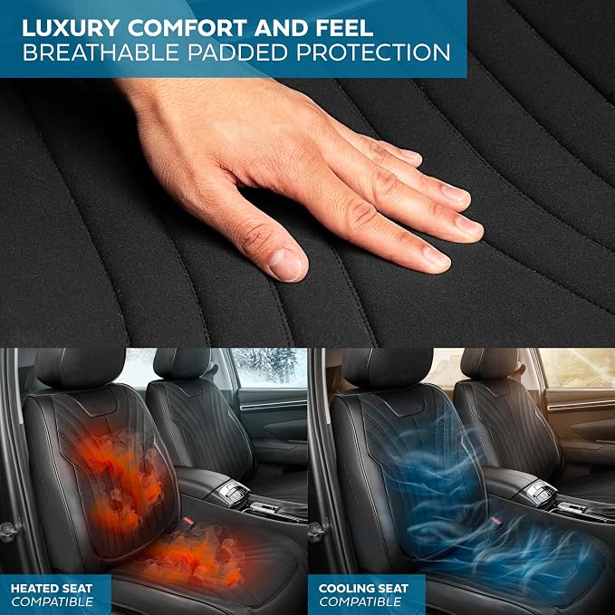 Elite Edition Faux Leather & Suede Seat Covers - Image 7
