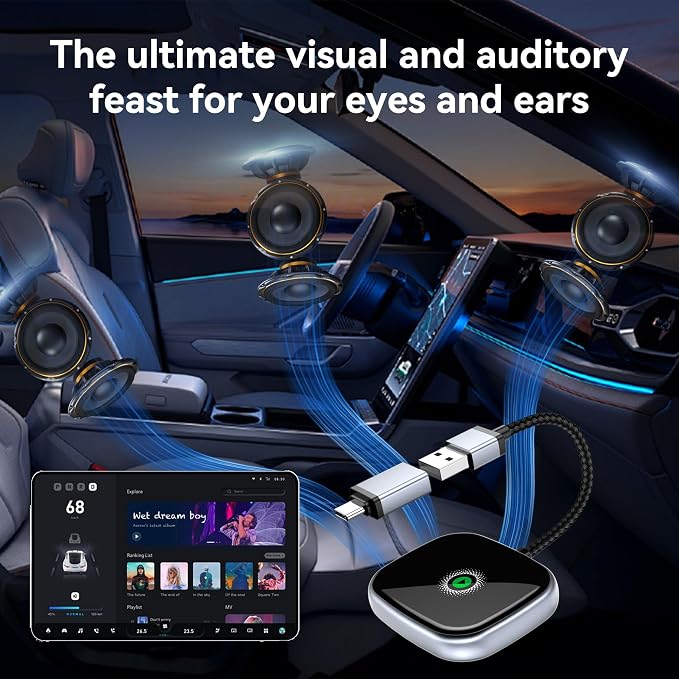 Wireless CarPlay Adapter, Wireless Car Screen Adapter - Image 4