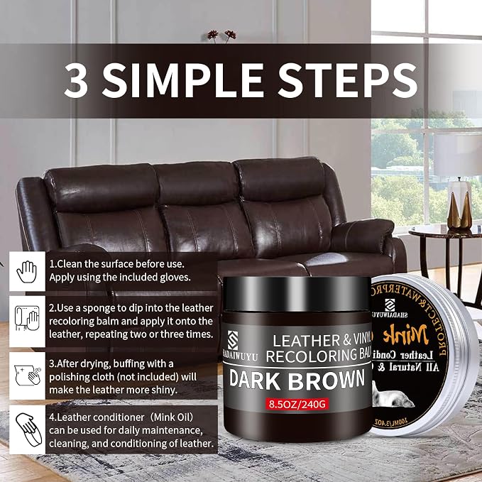 8.5oz Leather Recoloring Balm - Image 4