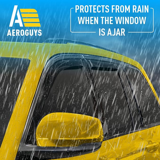 Extra Durable Window Deflectors in-Channel Window Visors Rain Guards Fit - Image 2