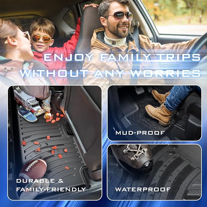 Floor Mats for 2019-2024 2025 Chevy Silverado 1500/GMC Sierra 1500 & 2020-2025 - Image 5