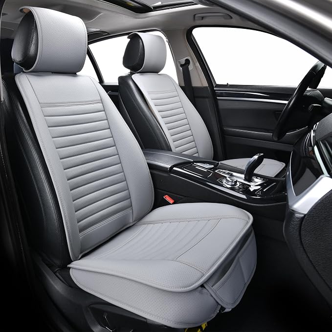 2pc Car Seat Covers, Luxury Car Protectors, Universal Anti-Slip Driver Seat by SunnyColor