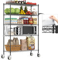 Wire Shelving with Wheels, 3000 Lbs Storage Shelves Heavy Duty, by Raynesys