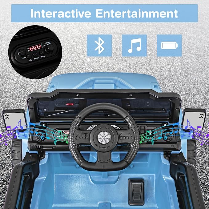 Costzon 12V Kids Ride on Truck Car, Electric Vehicle w/Remote Control, Threaded - Image 4