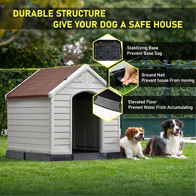 LEMBERI Durable Waterproof Plastic Dog House - Image 4