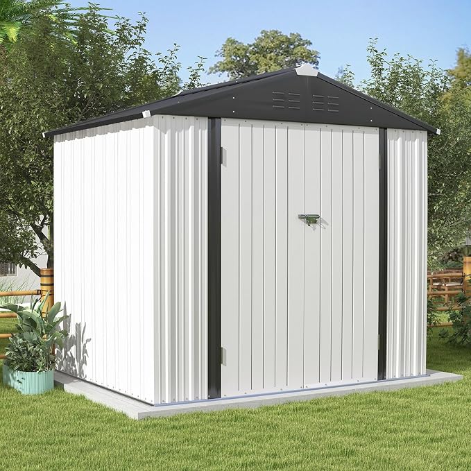 Patiowell Outdoor Storage Shed 8x6 FT, Garden Tool Storage Shed - Image 2