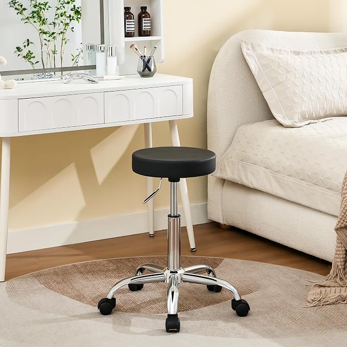 Tatto Rolling Chair, Height Adjustable Backless Chair by FIRAVOE