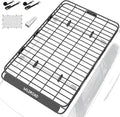 Wildroad Roof Rack Cargo Basket, Upgraded 4” Fence Wide Car Roof Basket by WILDROAD