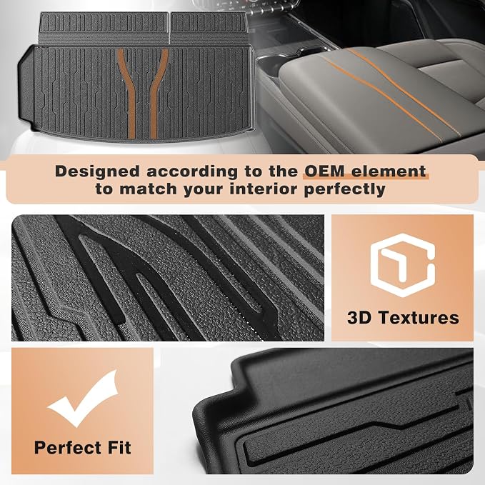 TripleAliners Floor Mats&Trunk Mat All Weather Car Liners Compatible - Image 6