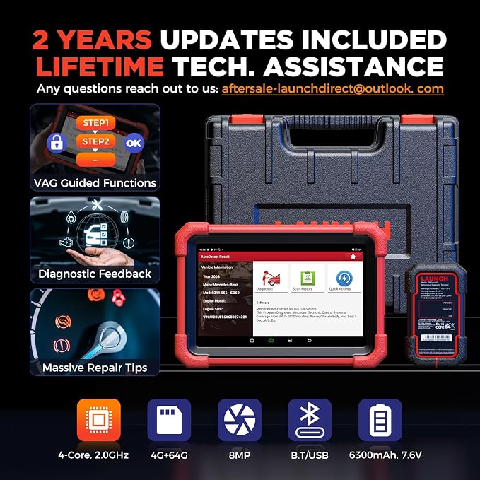LAUNCH X431 CRP919XBT OBD2 Scanner, 2025 Wireless Bidirectional Scan Tool - Image 7