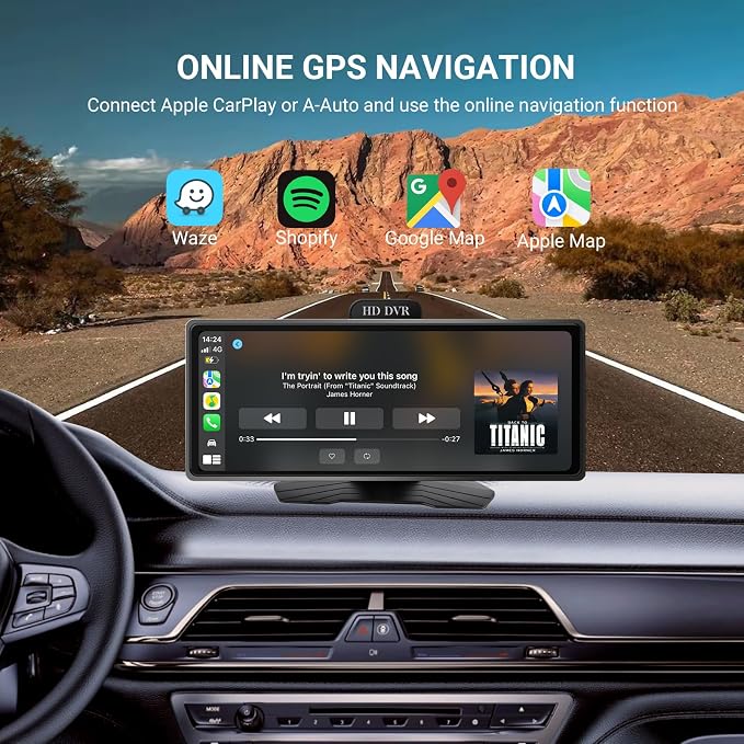 ‌9.26 Inch Wireless Apple CarPlay & Android Auto Car Display - Image 4