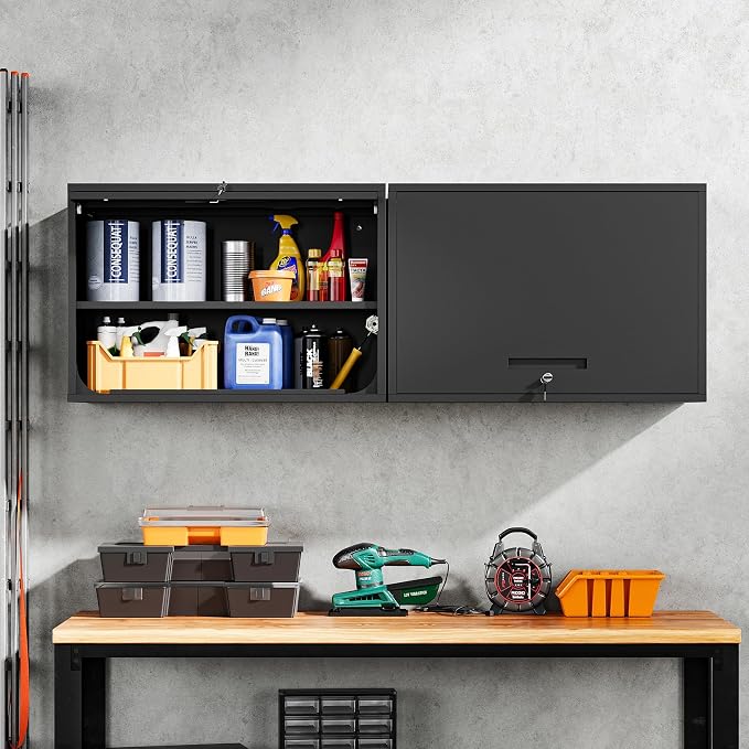 Yizosh Metal Garage Wall Cabinet - Image 2