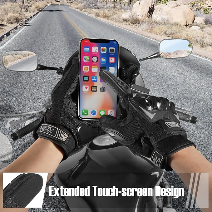 COFIT Motorcycle Gloves for Men and Women, Full Finger Touchscreen Motorbike - Image 3