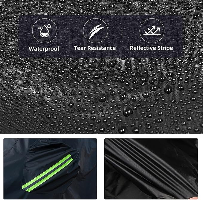 Waterproof Cover for Jeep Wrangler JK JL CJ YJ TJ 4 Door 1987-2023 Outdoor Sun - Image 4