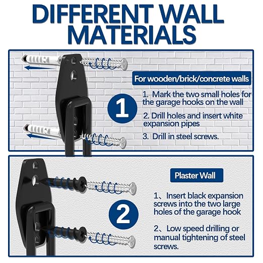 3-H Garage Wall Hooks 14 Pack, Garage Hooks Heavy Duty - Image 5