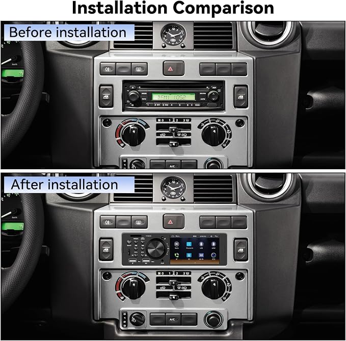 Single Din Touch Screen Car Radio - Image 3