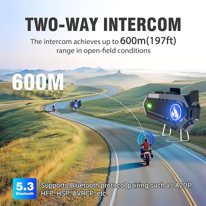 Motorcycle Helmet Bluetooth Headset, Intercom/Hands-Free - Image 3