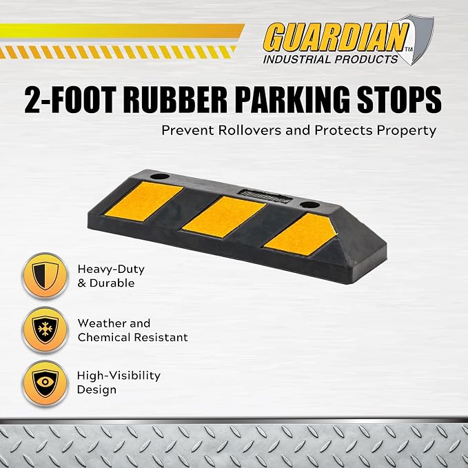 Guardian Heavy Duty Rubber Parking Curb - Image 3